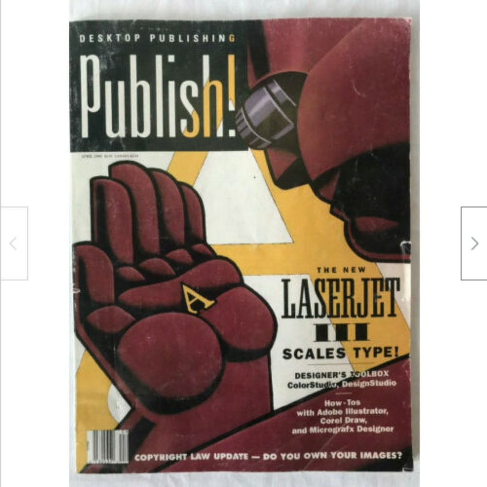 Apr 1990 Publish! Desktop Magazine Laser Jets, Logo Creation, ColorStudio, Corel